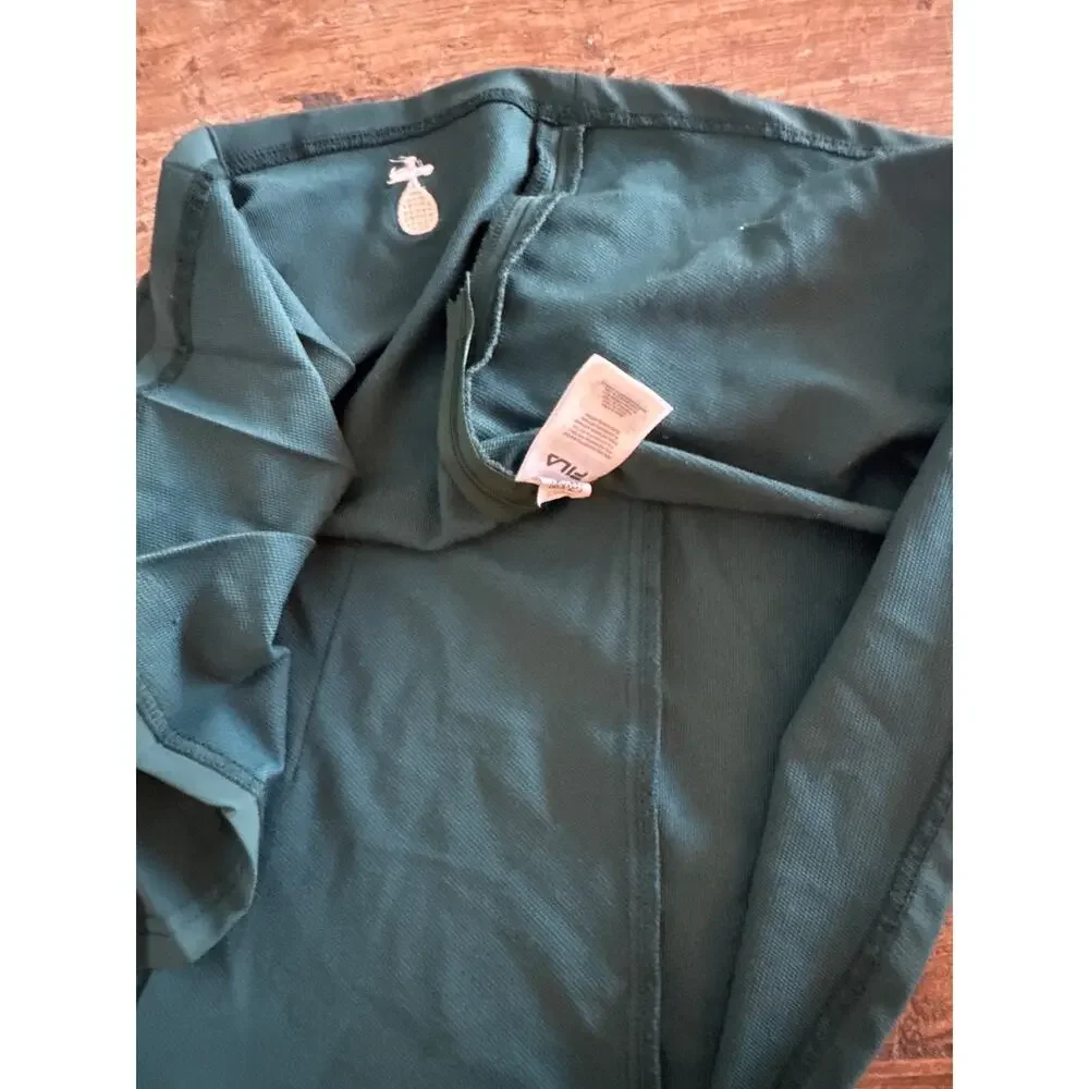 Vintage Fila green pleated tennis skirt  Small